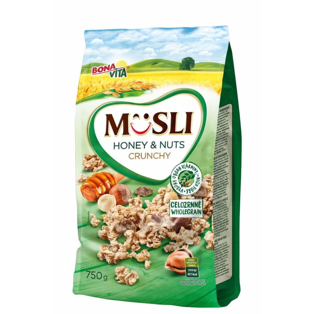 Nutworld.cz Zapékané müsli s medem a ořechy 750g