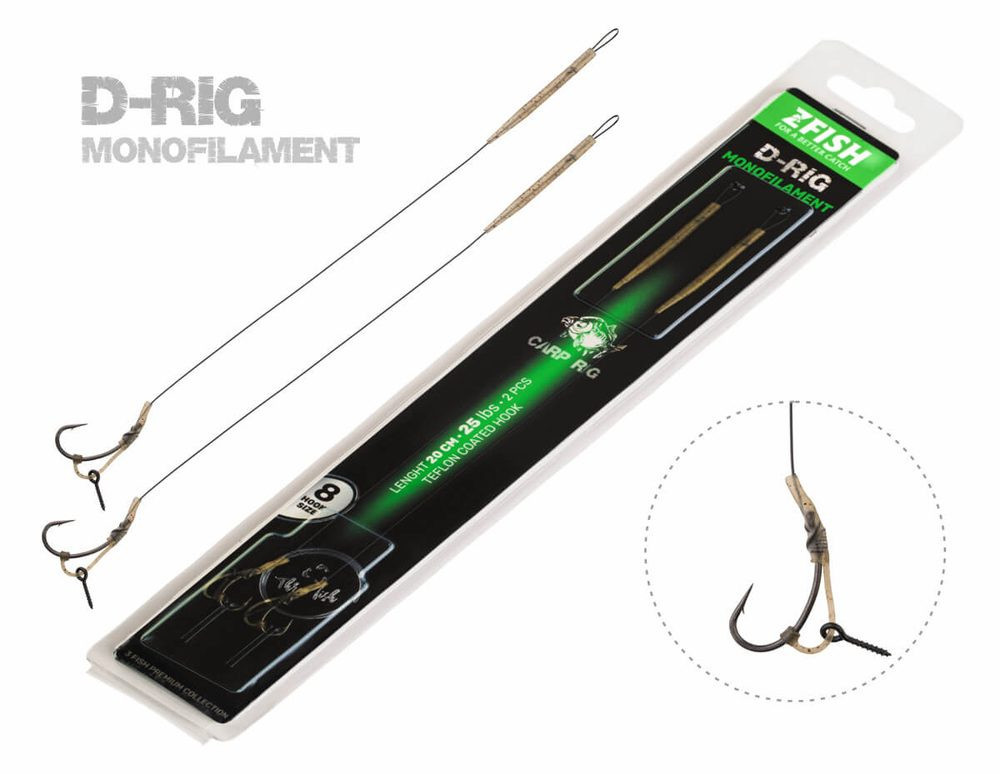 Zfish Návazec Monofilament D-Rig - vel.4