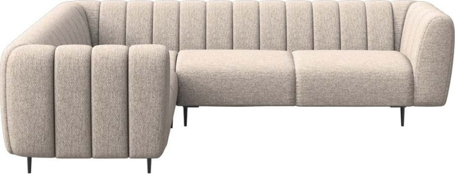 Béžová rohová pohovka (levý roh/do L) Shel – Ghado