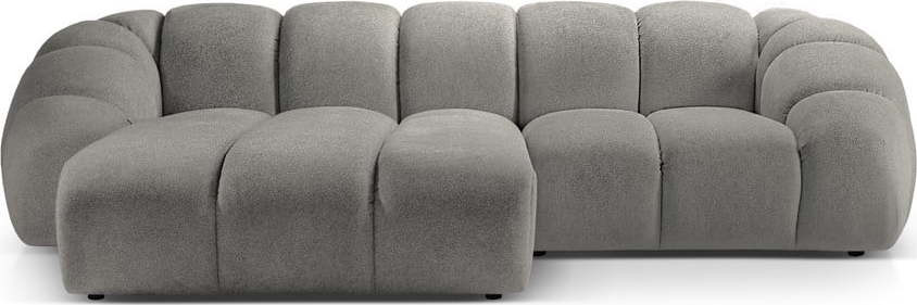 Světle šedá rohová pohovka (levý roh) Diana – Micadoni