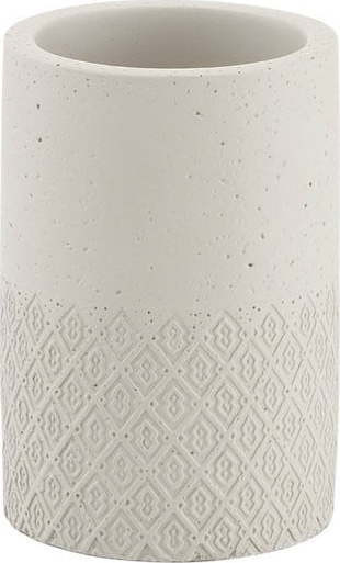 Béžový kelímek na zubní kartáčky Gedy Afrodite – Sapho