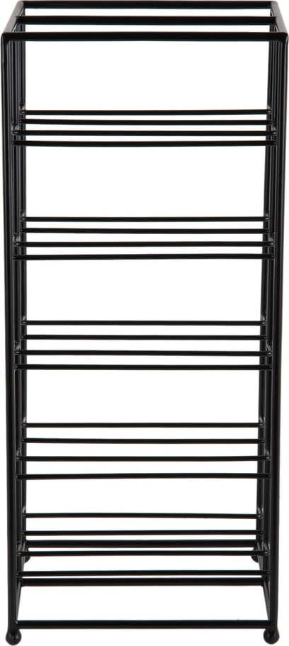 Černý kovový regál na víno počet lahví 10 25x57x22,5 cm Dual Floor – PT LIVING