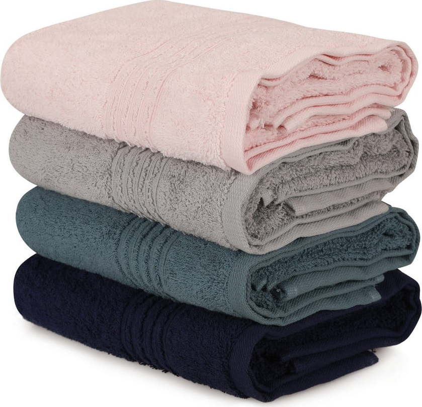 Froté bavlněné ručníky v sadě 4 ks 50x90 cm Asorti – Foutastic