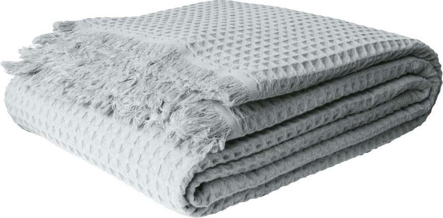 Bavlněný přehoz v mentolové barvě 140x200 cm Waffle – Mijolnir