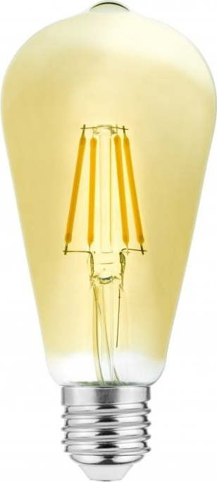 Teplá bílá filamentová žárovka E27, 4 W – GTV