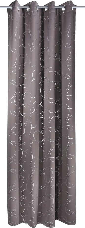 Tmavě šedý závěs 135x245 cm Circles – Sehlbach