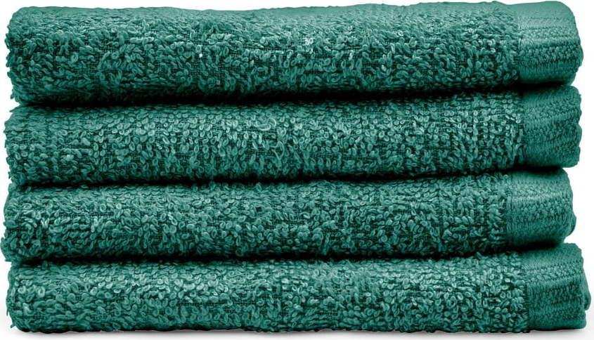 Zelené rychleschnoucí bavlněné ručníky v sadě 4 ks 30x30 cm Quick Dry – Catherine Lansfield