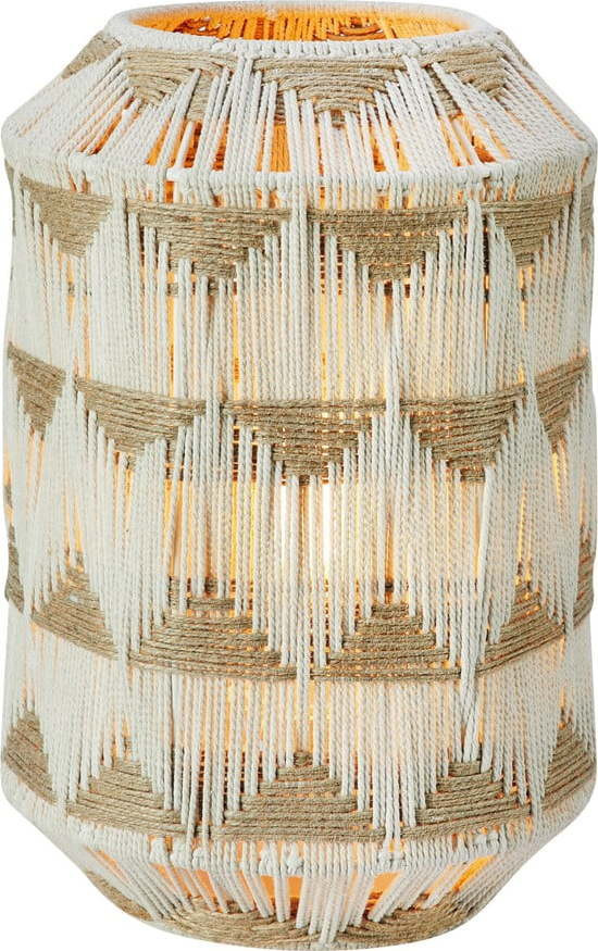 Stolní lampa v přírodní barvě se stínidlem z textilu a juty (výška 35 cm) Ano – Markslöjd