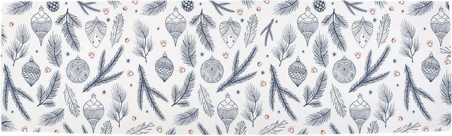 Bavlněný běhoun na stůl s vánočním motivem 40x140 cm Tree Needles – Butter Kings