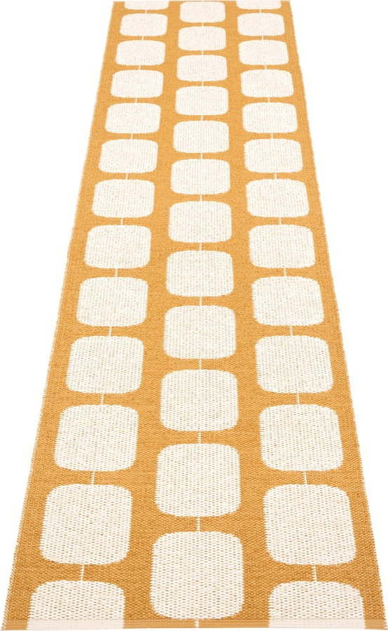 Okrově žluto-krémový vnitřní a venkovní běhoun 70x300 cm Sten Ochre – Pappelina
