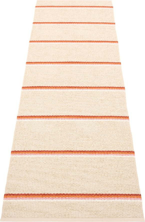 Vnitřní a venkovní běhoun v cihlové barvě/krémový 70x240 cm Olle Brick Cream – Pappelina