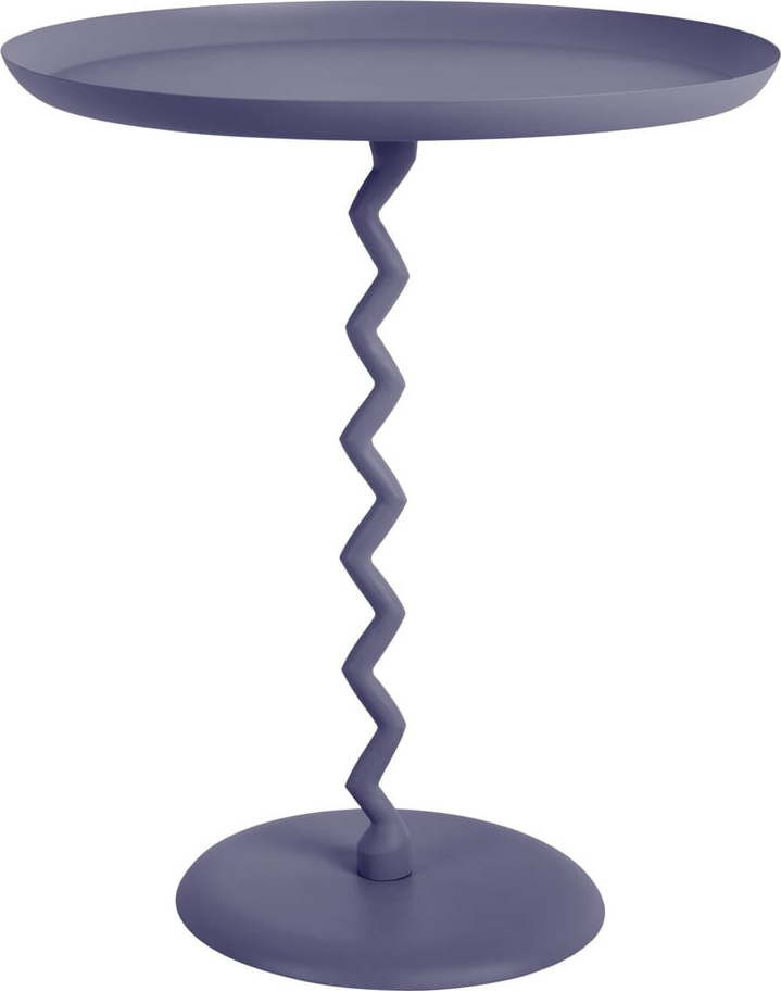 Kovový kulatý odkládací stolek ø 44 cm Zig Zag – Leitmotiv