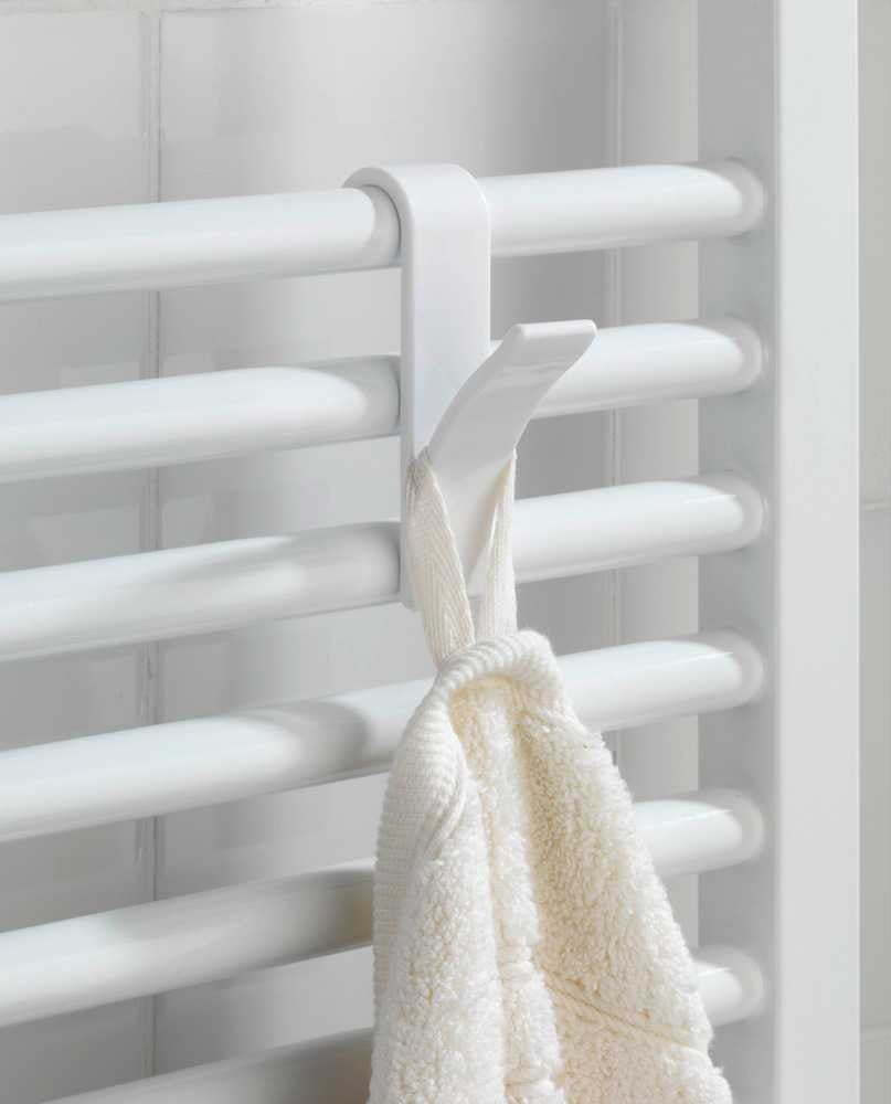 Bílé závěsné plastové háčky v sadě 2 ks – Wenko