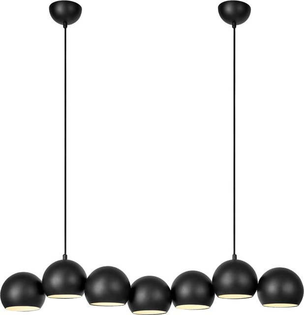 Černé závěsné svítidlo s kovovým stínidlem Cupolo – Markslöjd