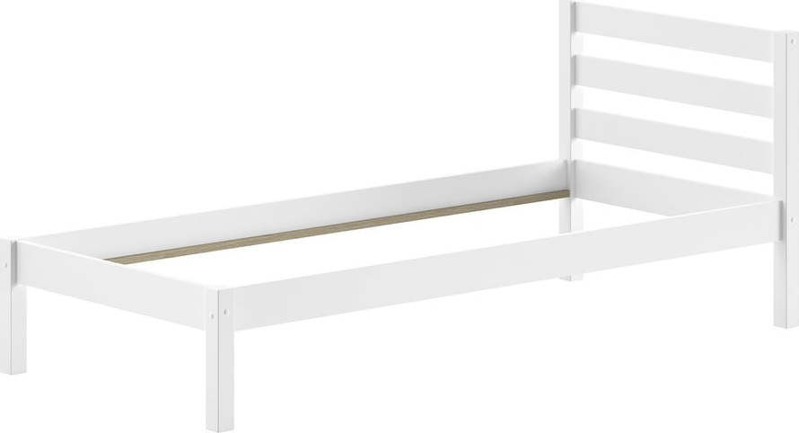 Bílá dětská postel z borovicového dřeva bez roštu 90x200 cm Pino – Vipack