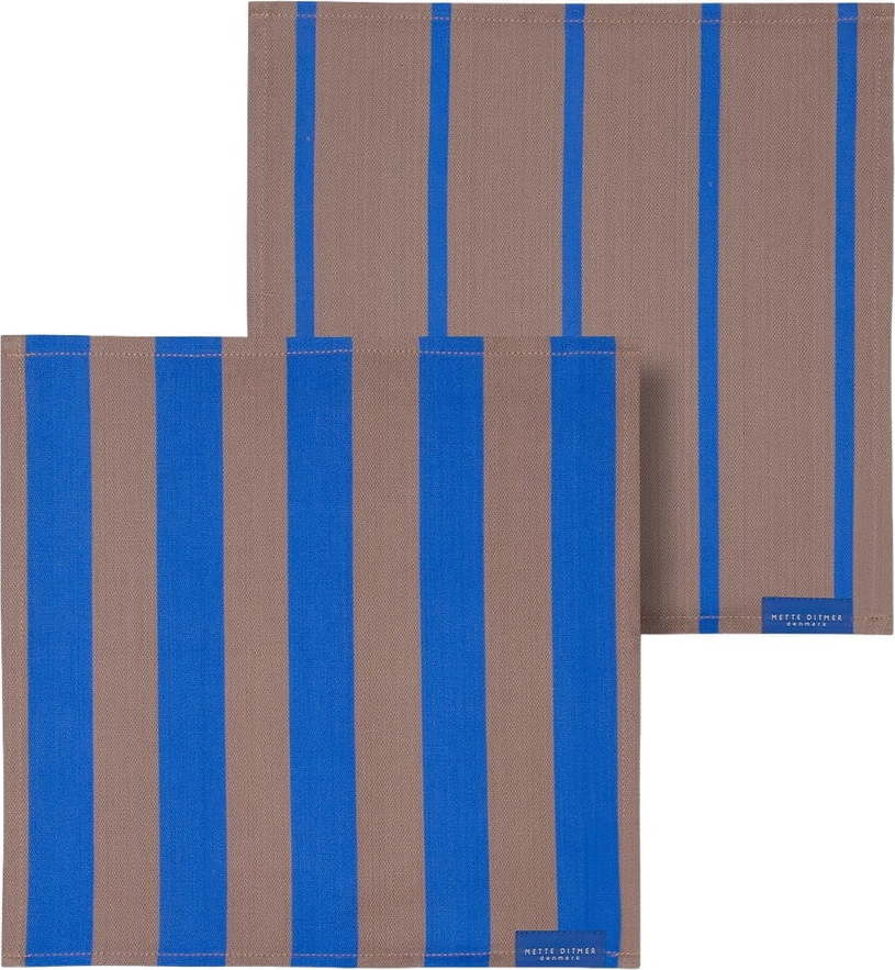 Textilní ubrousky v sadě 2 ks Stripes – Mette Ditmer Denmark