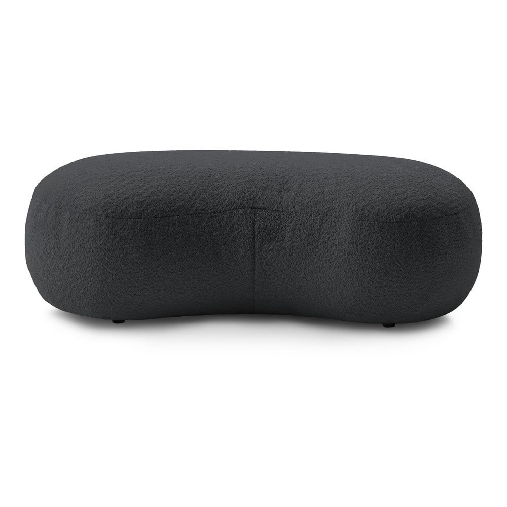 Tmavě šedá podnožka z textilie bouclé Saint-Germain – Bobochic Paris