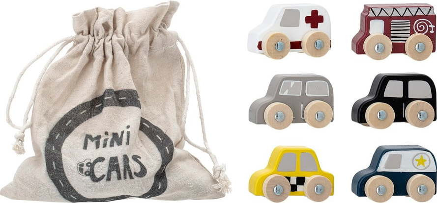 Dřevěná autíčka v sadě Avin – Bloomingville Mini