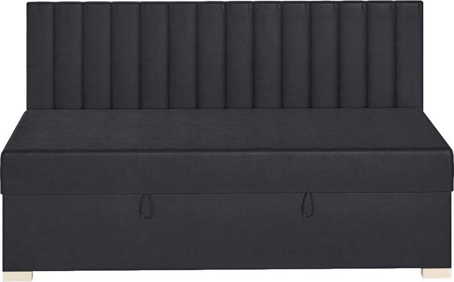 Tmavě modrá dětská postel s úložným prostorem s matrací 90x200 cm Chill – Ghado