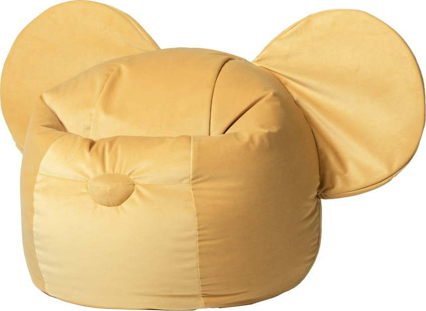 Žlutý dětský sedací vak Ears – The Brooklyn Kids