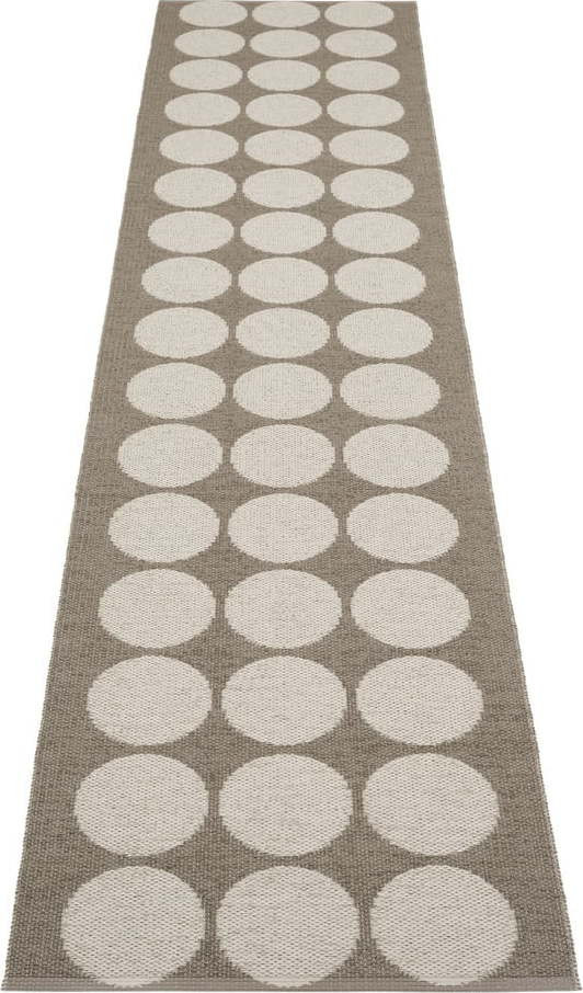 Hnědo-béžový vnitřní a venkovní běhoun 70x320 cm Hugo Walnut Linen – Pappelina