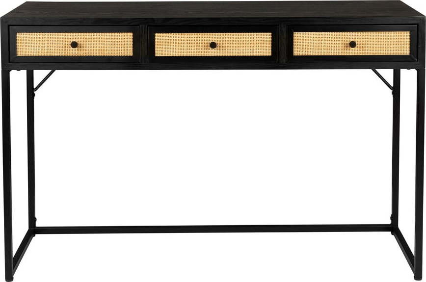 Černý konzolový stolek 40x120 cm Guuji – White Label