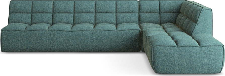 Tyrkysová modulární rohová pohovka (variabilní roh) Kalai – Makamii