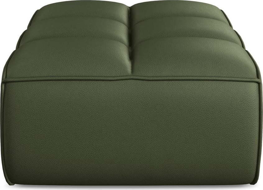 Zelená modulární podnožka z imitace kůže Kalai – Makamii