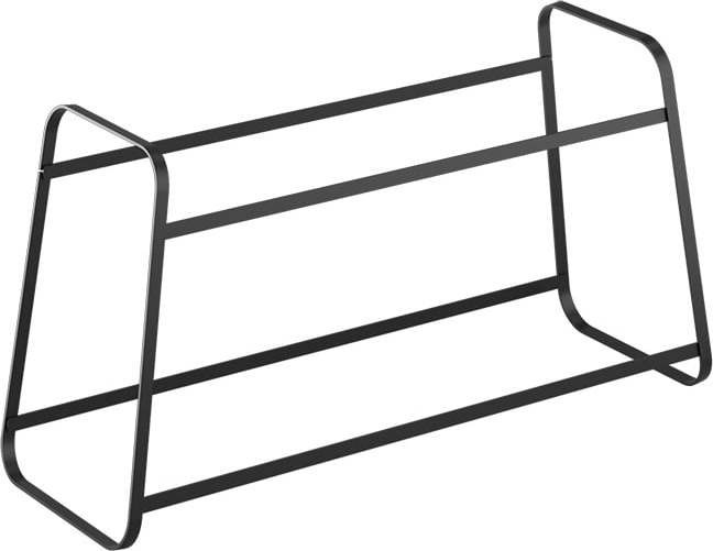 Černý dvoupatrový botník Metaltex Derby