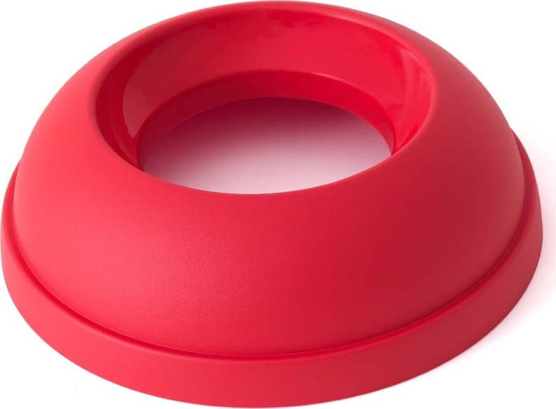 Červené plastové víko na odpadkový koš na tříděný odpad – Addis