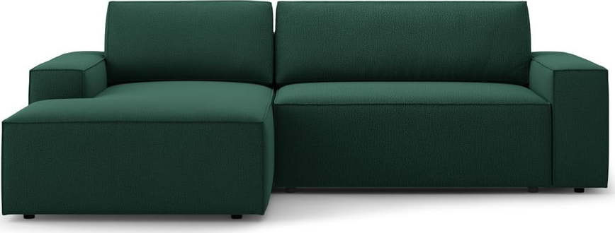Zelená rozkládací rohová pohovka (levý roh) Jodie – Micadoni Home