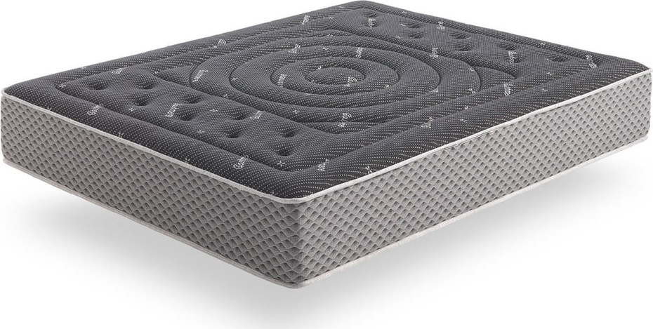 Středně tvrdá/extra tvrdá pěnová oboustranná matrace 200x200 cm Premium Black Multizone – Moonia