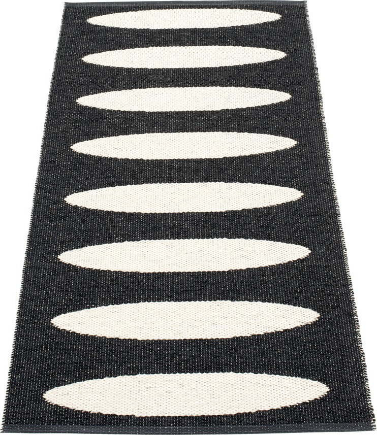 Černý vnitřní a venkovní běhoun 70x150 cm Ella Black – Pappelina
