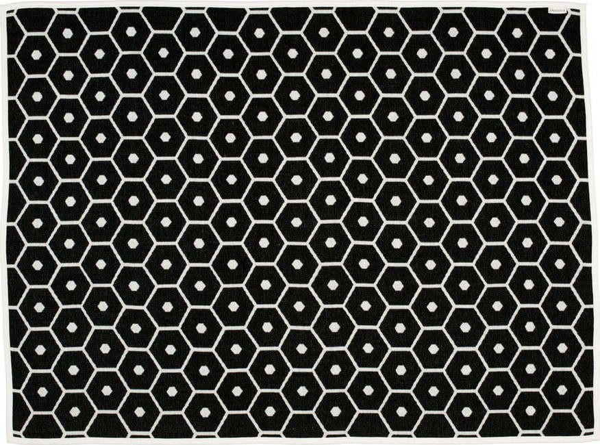 Černá deka s příměsí vlny 140x180 cm Honey Black – Pappelina