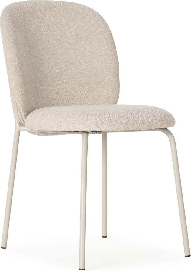 Krémové jídelní židle v sadě 4 ks Daia – Marckeric