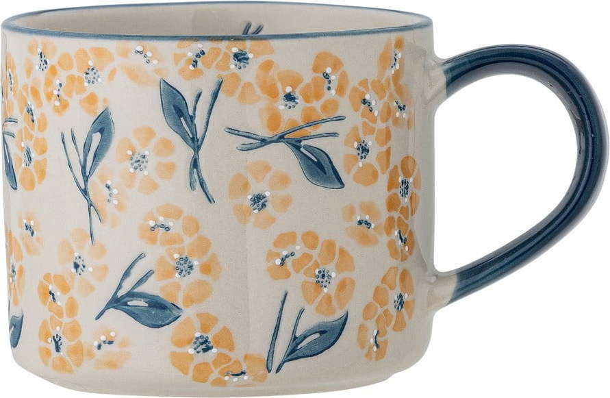 Modrý/béžový hrnek z kameniny 400 ml Myah – Bloomingville