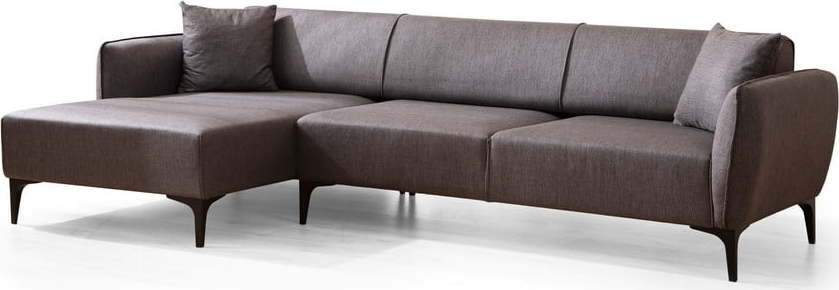 Tmavě šedá rohová pohovka Belissimo, levý roh – Balcab Home