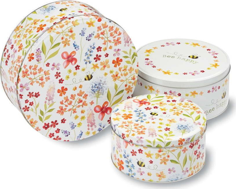 Ocelové dózy na cukroví v sadě 3 ks – Cooksmart ®