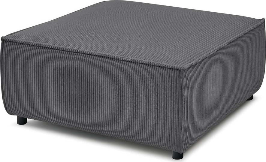 Tmavě šedá manšestrová podnožka Nihad modular – Bobochic Paris