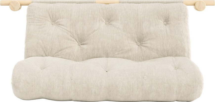 Krémová manšestrová rozkládací pohovka 135 cm Hooked – Karup Design