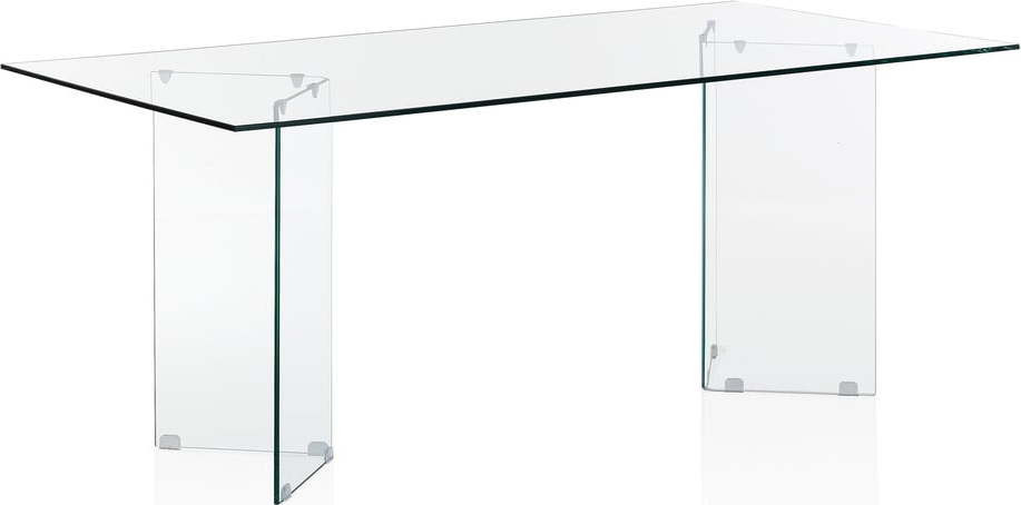 Skleněný jídelní stůl 90x180 cm Kaya – Tomasucci