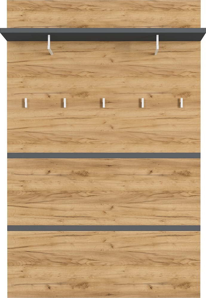 Věšákový panel v dekoru dubu v přírodní barvě Lissabon – Germania