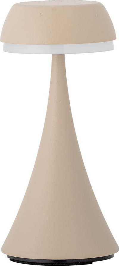 Béžová LED stolní lampa s kovovým stínidlem (výška 17,5 cm) Pepple – Bloomingville