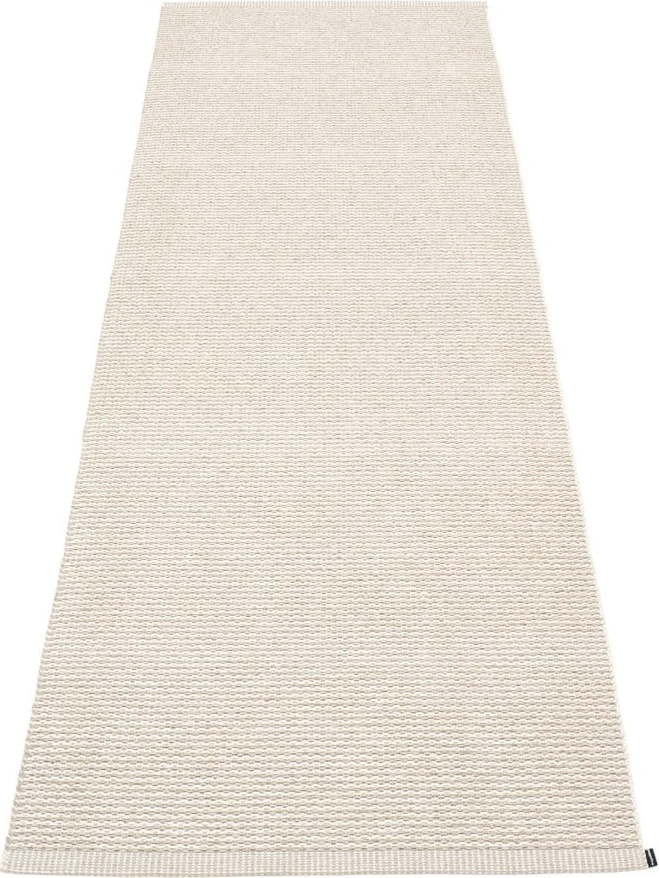 Krémový vnitřní a venkovní běhoun 70x200 cm Mono Linen Vanilla – Pappelina