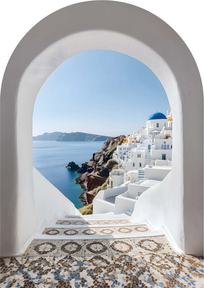 Skleněný obraz 70x100 cm Oia – Styler