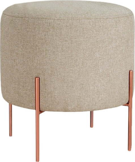 Béžový taburet Copper – Artie
