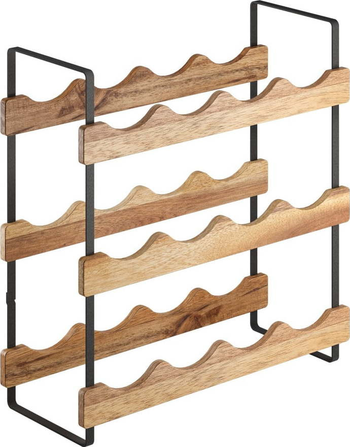 Dřevěný stojan na víno počet lahví 12 York – Metaltex