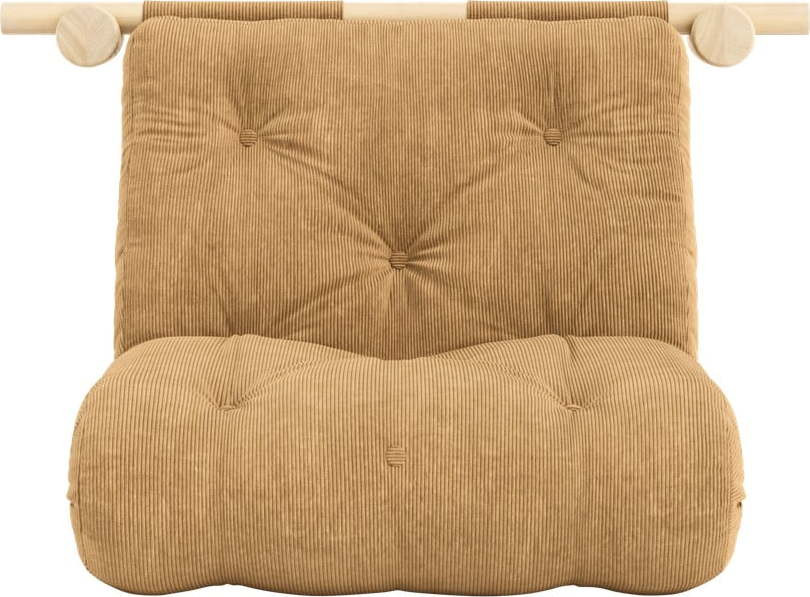 Světle hnědé manšestrové křeslo Hooked – Karup Design