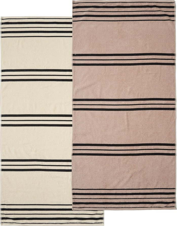Béžová plážová osuška 75x150 cm Banded Stripe – Catherine Lansfield