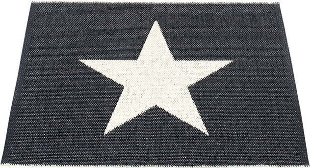 Černo-bílý vnitřní a venkovní koberec 70x90 cm Viggo Black – Pappelina